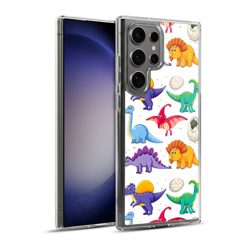 Haroulita Forest Dinosaurs Soft Gel Case for Samsung Galaxy S23 Ultra 5G & MagSafe