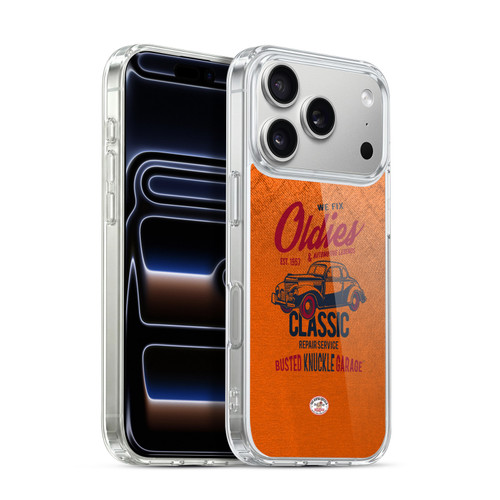 Busted Knuckle Garage Graphics Classic Soft Gel Case for Apple iPhone 17 Pro