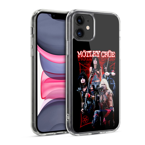 Motley Crue Tour Graphics Live Montage Red Soft Gel Case for Apple iPhone 11
