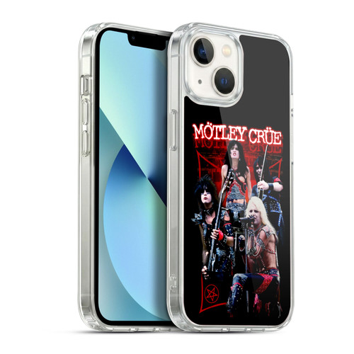Motley Crue Tour Graphics Live Montage Red Soft Gel Case for Apple iPhone 13