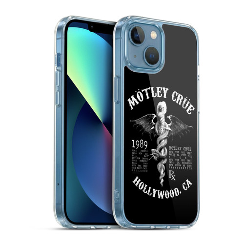 Motley Crue Tour Graphics Dr. Feelgood Hollywood Soft Gel Case for Apple iPhone 13 Mini & MagSafe