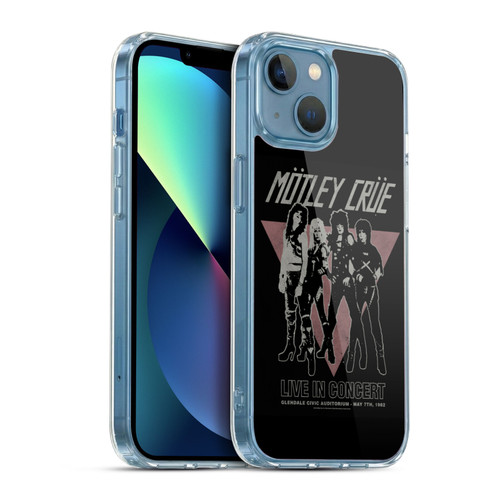 Motley Crue Tour Graphics Glendale Soft Gel Case for Apple iPhone 13 Mini & MagSafe