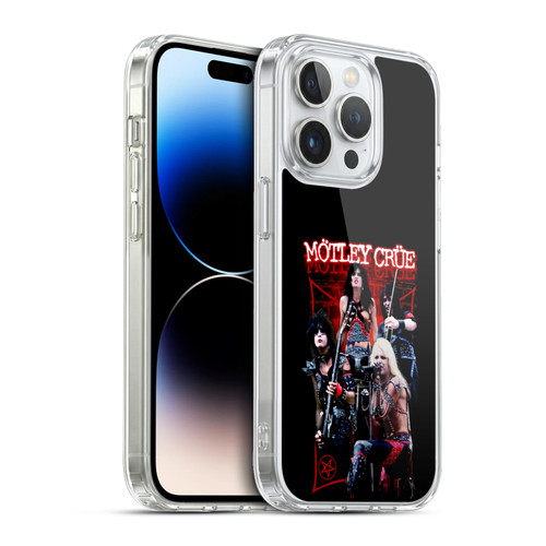 Motley Crue Tour Graphics Live Montage Red Soft Gel Case for Apple iPhone 13 Pro & MagSafe