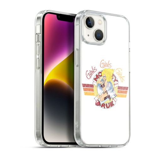 Motley Crue Tour Graphics Girls Bomber Vintage Soft Gel Case for Apple iPhone 14 Plus & MagSafe