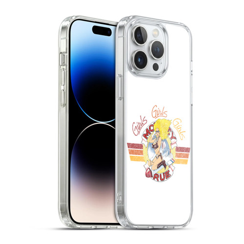 Motley Crue Tour Graphics Girls Bomber Vintage Soft Gel Case for Apple iPhone 14 Pro Max & MagSafe