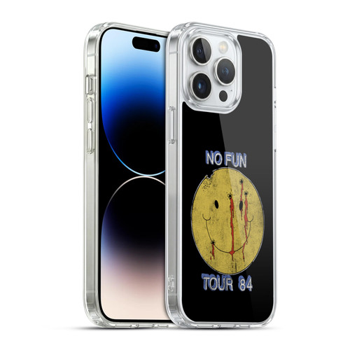 Motley Crue Tour Graphics No Fun 1984 Soft Gel Case for Apple iPhone 14 Pro Max & MagSafe