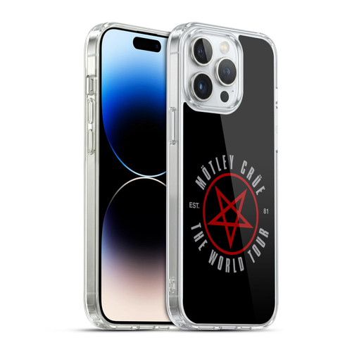 Motley Crue Tour Graphics Stadium World Tour Soft Gel Case for Apple iPhone 14 Pro Max & MagSafe