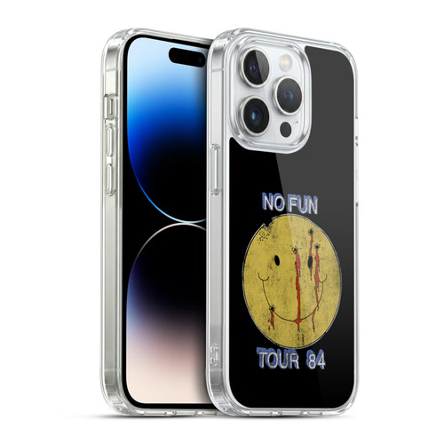 Motley Crue Tour Graphics No Fun 1984 Soft Gel Case for Apple iPhone 14 Pro & MagSafe