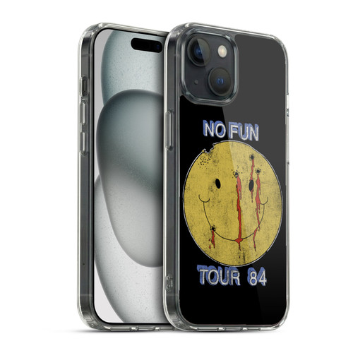 Motley Crue Tour Graphics No Fun 1984 Soft Gel Case for Apple iPhone 15 & MagSafe