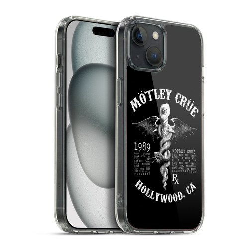 Motley Crue Tour Graphics Dr. Feelgood Hollywood Soft Gel Case for Apple iPhone 15 Plus & MagSafe