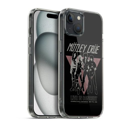Motley Crue Tour Graphics Glendale Soft Gel Case for Apple iPhone 15 Plus & MagSafe