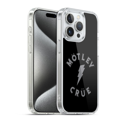 Motley Crue Tour Graphics Bolt Soft Gel Case for Apple iPhone 15 Pro & MagSafe