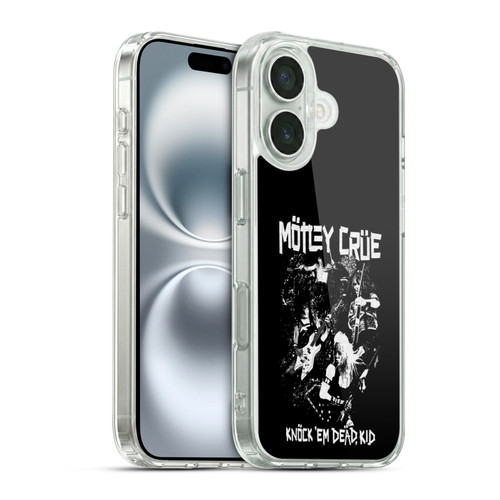 Motley Crue Tour Graphics Knock 'Em Dead Soft Gel Case for Apple iPhone 16 & MagSafe