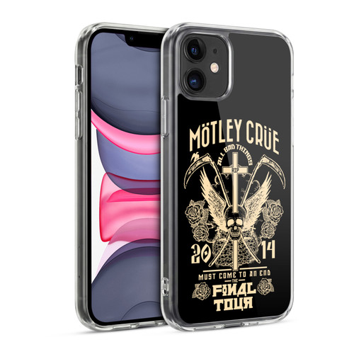 Motley Crue Tours All Bad Things Soft Gel Case for Apple iPhone 11