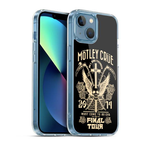 Motley Crue Tours All Bad Things Soft Gel Case for Apple iPhone 13 Mini & MagSafe