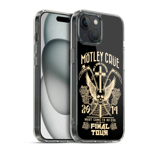 Motley Crue Tours All Bad Things Soft Gel Case for Apple iPhone 15 & MagSafe