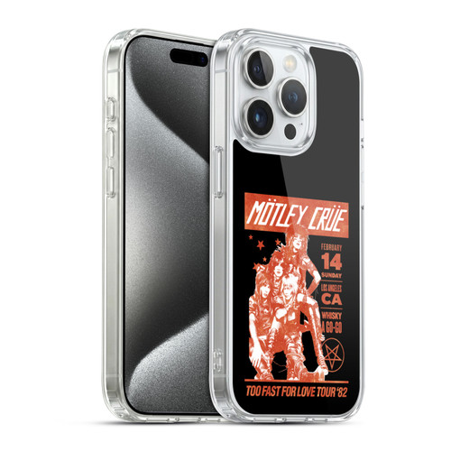 Motley Crue Tours Too Fast For Love Soft Gel Case for Apple iPhone 15 Pro & MagSafe