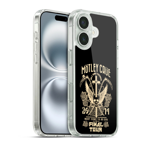 Motley Crue Tours All Bad Things Soft Gel Case for Apple iPhone 16 & MagSafe
