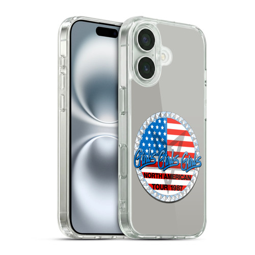Motley Crue Tours Girls Vintage Soft Gel Case for Apple iPhone 16 & MagSafe