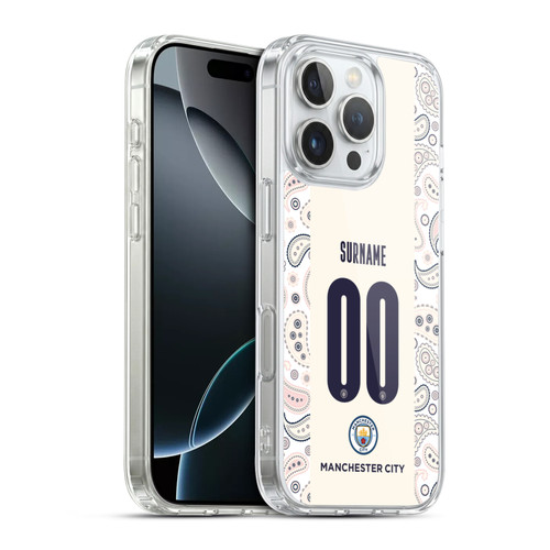 Custom Customised Personalised Manchester City Man City FC 2020/21 Badge Kit Third Soft Gel Case for Apple iPhone 16 Pro & MagSafe