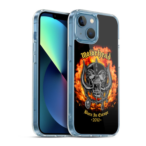 Motorhead Tours Burn In Europe Soft Gel Case for Apple iPhone 13 Mini & MagSafe