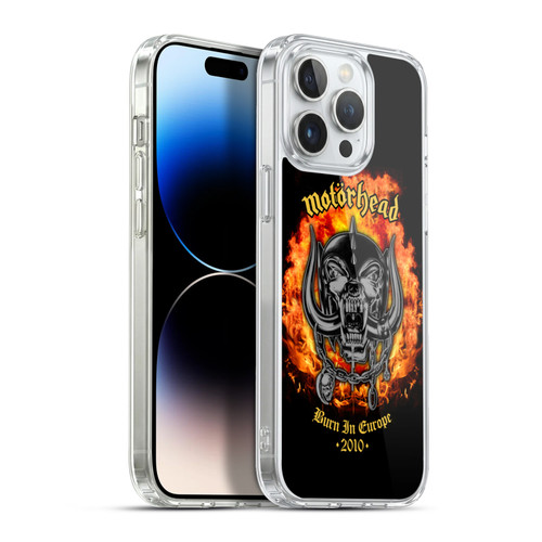 Motorhead Tours Burn In Europe Soft Gel Case for Apple iPhone 13 Pro Max & MagSafe