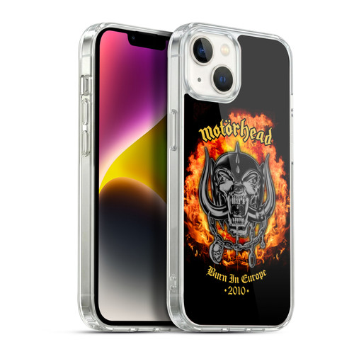 Motorhead Tours Burn In Europe Soft Gel Case for Apple iPhone 14 Plus & MagSafe