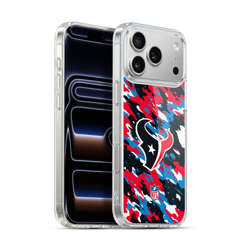 NFL Houston Texans Logo Camou Soft Gel Case for Apple iPhone 17 Pro Max