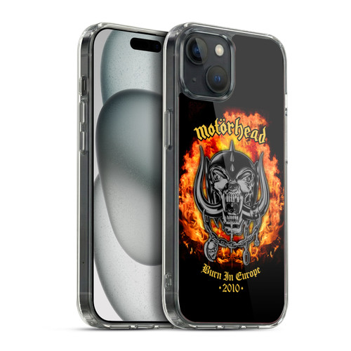 Motorhead Tours Burn In Europe Soft Gel Case for Apple iPhone 15 Plus & MagSafe