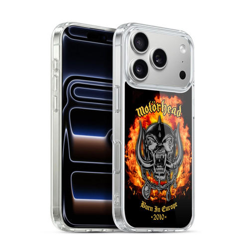 Motorhead Tours Burn In Europe Soft Gel Case for Apple iPhone 17 Pro