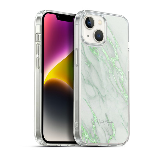 Nature Magick Marble Metallics Green Soft Gel Case for Apple iPhone 14