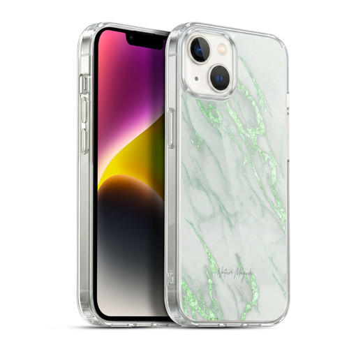 Nature Magick Marble Metallics Green Soft Gel Case for Apple iPhone 14 Plus & MagSafe