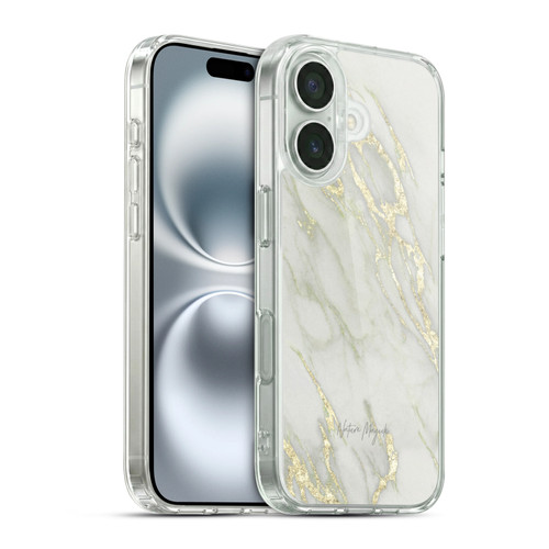 Nature Magick Marble Metallics Yellow Soft Gel Case for Apple iPhone 16 & MagSafe