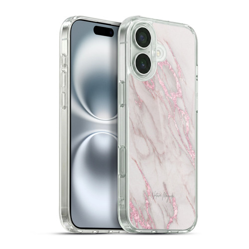 Nature Magick Marble Metallics Pink Soft Gel Case for Apple iPhone 16 Plus & MagSafe