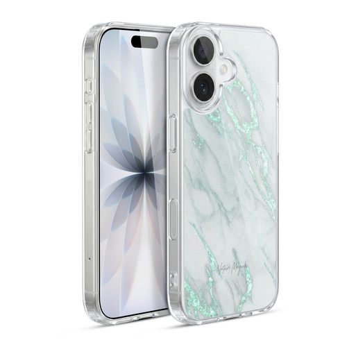 Nature Magick Marble Metallics Teal Soft Gel Case for Apple iPhone 17