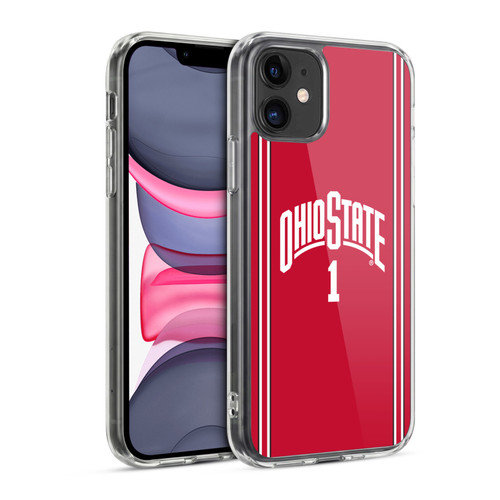 Ohio State University Jersey Basketball Home Soft Gel Case for Apple iPhone 11