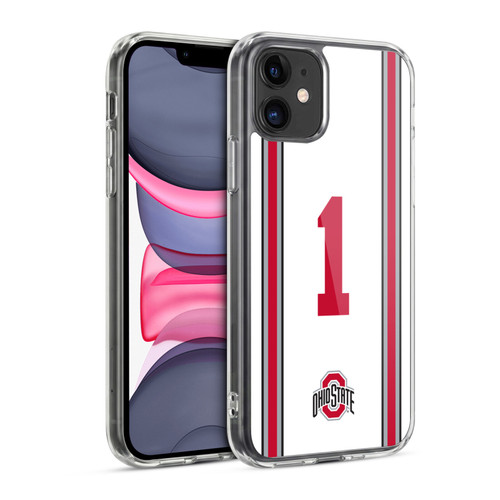 Ohio State University Jersey Football Away Soft Gel Case for Apple iPhone 11