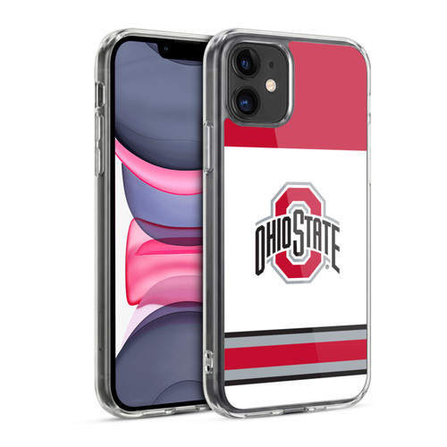 Ohio State University Jersey Hockey Home Soft Gel Case for Apple iPhone 11