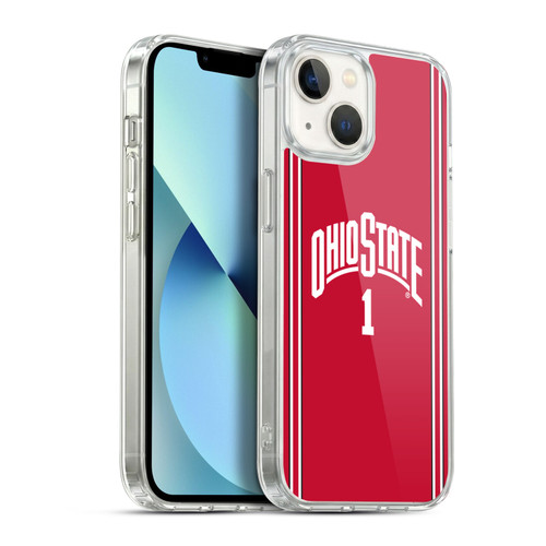 Ohio State University Jersey Basketball Home Soft Gel Case for Apple iPhone 13