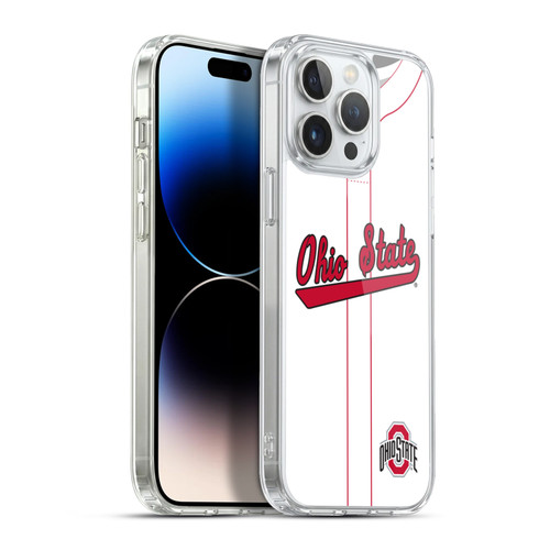 Ohio State University Jersey Baseball Home Soft Gel Case for Apple iPhone 13 Pro Max & MagSafe