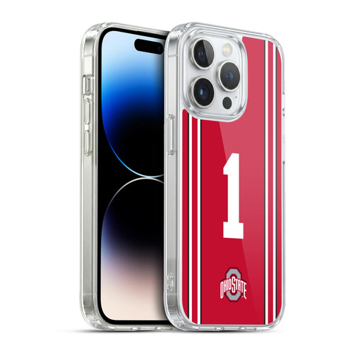Ohio State University Jersey Football Home Soft Gel Case for Apple iPhone 13 Pro & MagSafe