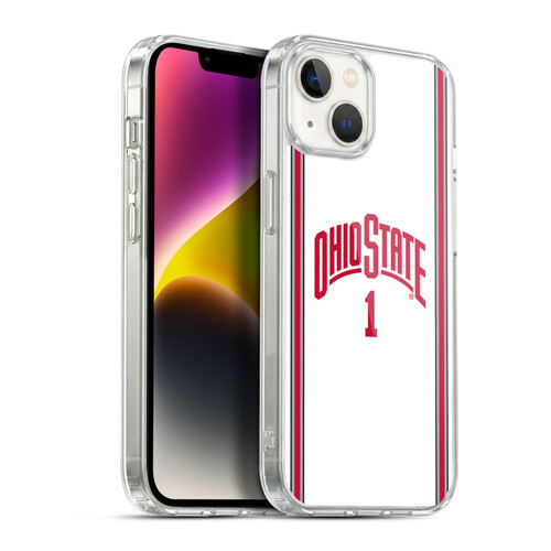 Ohio State University Jersey Basketball Away Soft Gel Case for Apple iPhone 14 Plus & MagSafe
