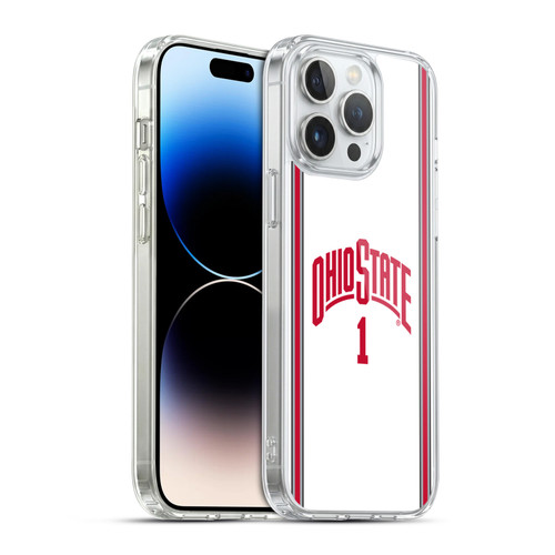 Ohio State University Jersey Basketball Away Soft Gel Case for Apple iPhone 14 Pro Max & MagSafe