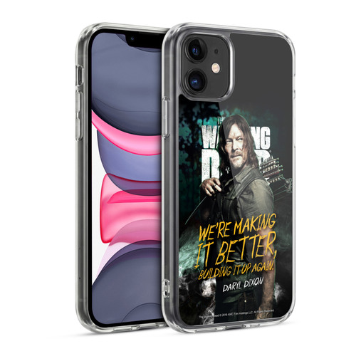 AMC The Walking Dead Season 9 Quotes Daryl Soft Gel Case for Apple iPhone 11