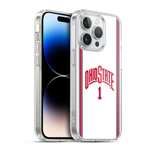Ohio State University Jersey Basketball Away Soft Gel Case for Apple iPhone 14 Pro & MagSafe