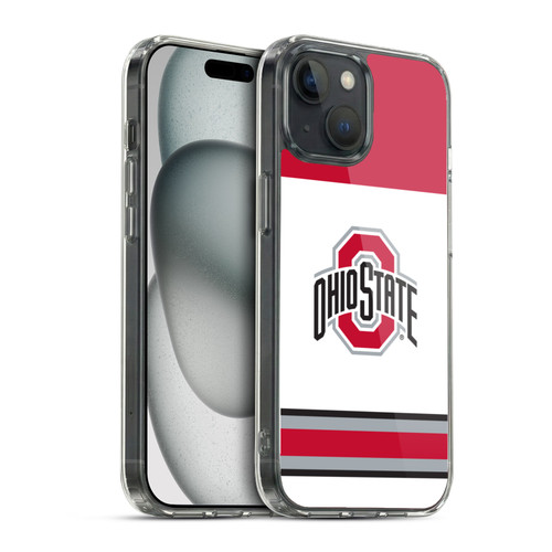 Ohio State University Jersey Hockey Home Soft Gel Case for Apple iPhone 15 & MagSafe