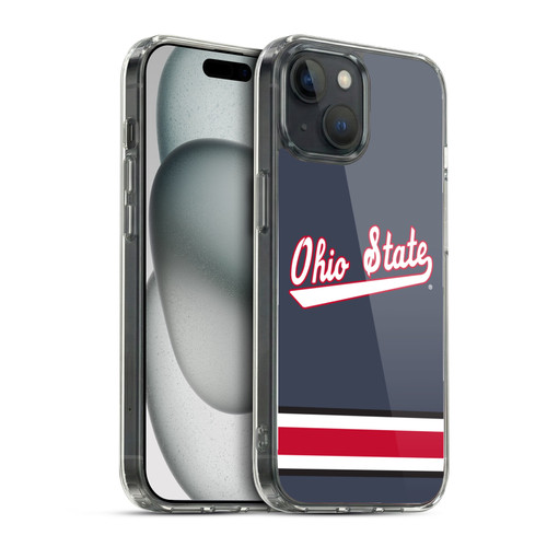 Ohio State University Jersey Hockey Outdoor Soft Gel Case for Apple iPhone 15 & MagSafe