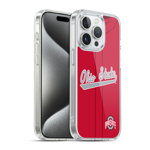 Ohio State University Jersey Baseball Away Soft Gel Case for Apple iPhone 15 Pro & MagSafe