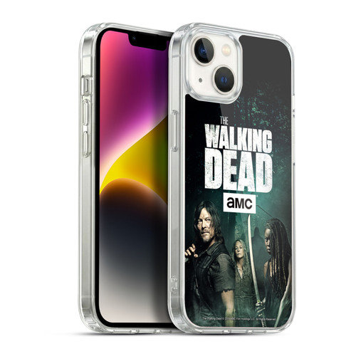 AMC The Walking Dead Season 9 Quotes Daryl, Carol & Michonne Soft Gel Case for Apple iPhone 14 Plus & MagSafe