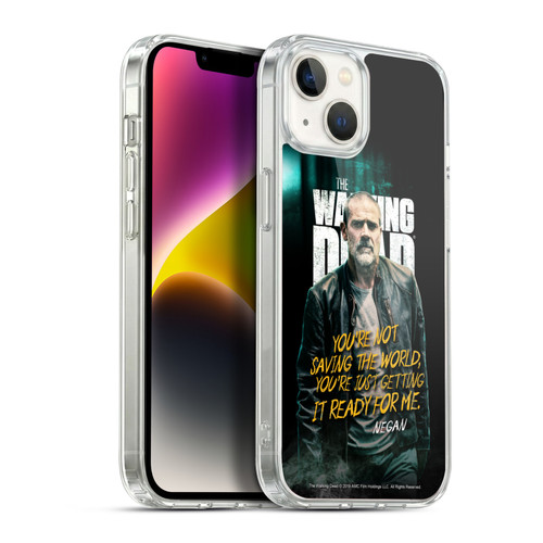 AMC The Walking Dead Season 9 Quotes Negan Soft Gel Case for Apple iPhone 14 Plus & MagSafe